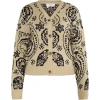 Usha Cárdigan 'Rakata' beige / negro