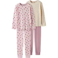 Name it Pijama amarillo claro / lila / rosa / burdeos