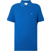 Calvin Klein Ss Monogram Pique Polo Chase Blue Talla: L | Polos Outlet | Hombre | Azul