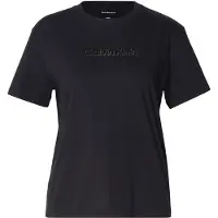 Calvin Klein Ss Classic Foil Calvin T-shirt Black Talla: M | Camisetas de Seda Outlet | Mujer | Negro