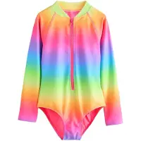 Next Traje de baño amarillo / verde / lila / rosa