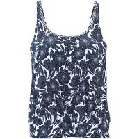 Sunseeker Top de tankini marino / blanco