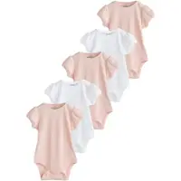 Next Pijama entero/body rosa / blanco
