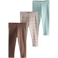 Next Leggings beige claro / azul cielo / chocolate / marrón oscuro