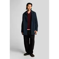 Lyle & Scott Saddle Sleeve V Neck Jumper Burgundy Heather Talla: L | Jerséis Outlet | Hombre | Marrón