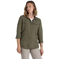 Craghoppers - Women's Nosilife Adventure Langarm Bluse III - Blusa size 50, oliva