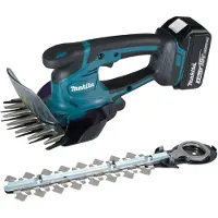 Makita Tijeras para césped a batería DUM 604 RFX1 18 V 160 mm + 1 batería de 3,0 Ah + cargador