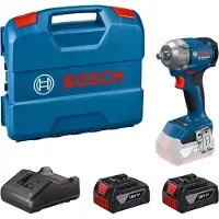 Bosch Llave de Impacto Inalámbrica 1/2'' Gds 18v-350 2*4.0ah