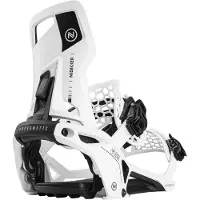Nidecker - Fijaciones snowboard - Supermatic OG White de Nylon - Talla 41,5-44 - Blanco