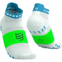 Compressport - Pro Racing Socks V4.0 Run Low - Calcetines de running size T4 - EU 45-48, gris