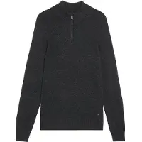 Lyle & Scott Saddle Sleeve Quarter Zip Jumper Black Heather Talla: L | Jerséis Outlet | Hombre | Negro