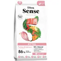Dibaq Comida Para Gatos De Pavo Y Salmón Sense Grain Free Kitten 1.5kg