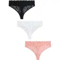 Next Tanga salmón / negro / blanco