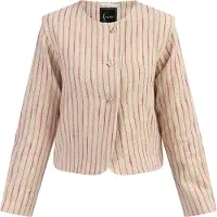 Faina Blazer beige / rosa / blanco