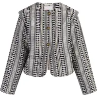 IZIA Blazer navy / oro / blanco lana