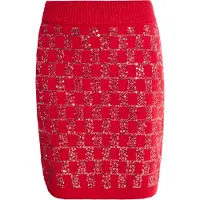 Faina Falda rojo / plata
