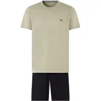 Emporio Armani Pijama corto gris / negro