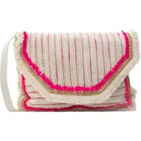 Faina Bolso de hombro beige / rosa