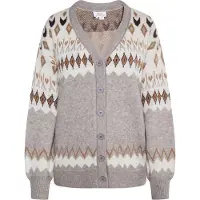Usha Cárdigan beige / marrón / gris