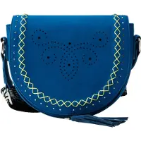 IZIA Bolso de hombro azul / lima