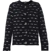 Faina Cárdigan negro / plata