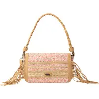 IZIA Bolso de hombro azul / marrón claro / verde / rosa