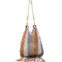 IZIA Shopper beige / azul / cognac / offwhite