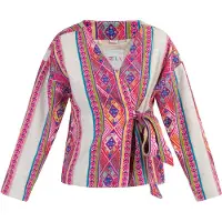 IZIA Cárdigan mezcla de colores / rosa