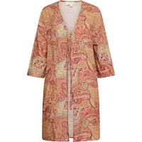 Usha Kimono beige / rojo