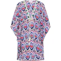 IZIA Kimono crema / turquesa / azul claro / naranja