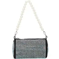 FELIPA Bolso de mano negro / plata / blanco perla