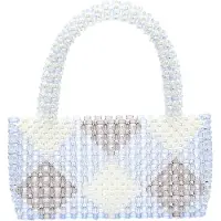 FELIPA Bolso de mano crema / azul claro