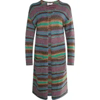 Usha Cárdigan 'Carnea' crema / marrón claro / lila / negro