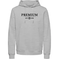 Jack & jones Premium Sudadera 'CHARLES' negro / blanco moteado
