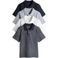 The Set Camiseta marino / azul pastel / blanco