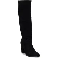 Ralph Lauren para mujer. 802937807001 Botas altas Artizan de ante negro (35.5), 3 a 5cm, Ninguno, Casual, outlet