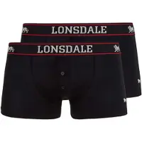 Lonsdale Calzoncillo boxer 'Oakworth' rojo / negro / blanco