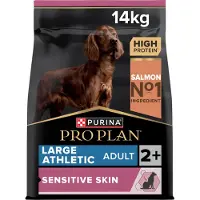 Purina Pro Plan Sensitive Skin, alimento seco para perros adultos de razas grandes y activas, sabor a salmón - 14 kg