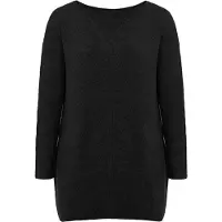 Imily Bela Vestido de punto negro moteado