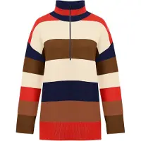 Imily Bela Jersey beige / marino / azul oscuro / rojo