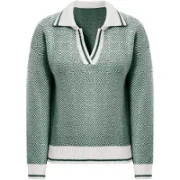 Imily Bela Jersey verde / blanco