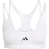 Adidas Sujetador deportivo 'Optimé Workout Strappy Light Support' negro / blanco