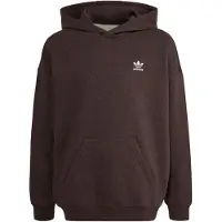 Adidas Sudadera 'Loose Fleece Hoodie' chocolate / blanco