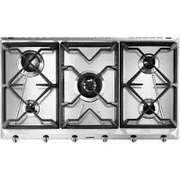 Smeg Placa De Gas Contemporanea Srv596gh5 90 Cm