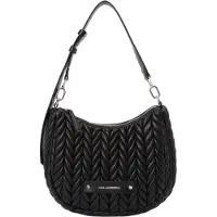 Karl Lagerfeld Weave Bolsa de hombro 27 cm negro