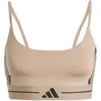 Adidas adidasSujetador para poco impacto Hyperglam 3 Stripes L Chalky Brown Mujer