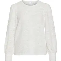 Vila Blusa De Manga Larga Fina O-neck Top