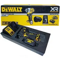 DeWalt DCF901P1G-QW, Atornillador de impacto, Mango tipo pistola, 1/2", Negro, Amarillo, 2850 rpm, 340 Nm