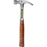 Estwing E16S Straight Claw Hammer EWEE16S Stacked Leather Grip, martillo de carpintero, 454 gramos