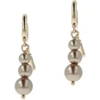 Otazu Golden Pearl Triple Earhangers Talla: OS | Pendientes Outlet | Mujer | Blanco
